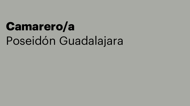 Camarero/a