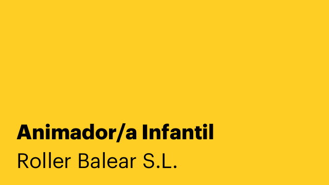 Animador/a Infantil
