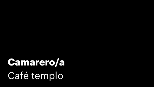 Camarero/a