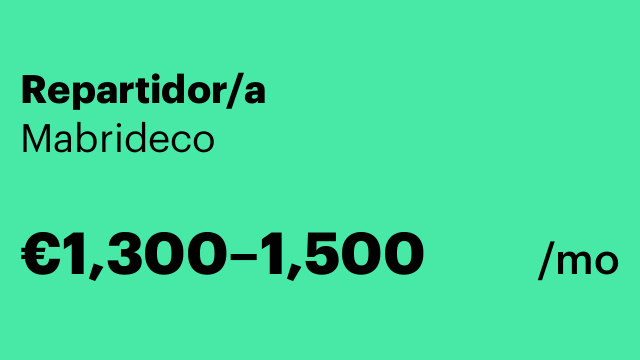 Repartidor/a