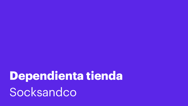 Dependienta tienda