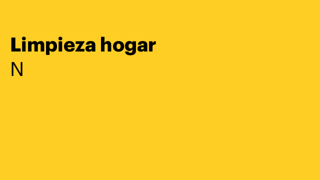 Limpieza hogar