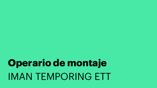 Operario de montaje