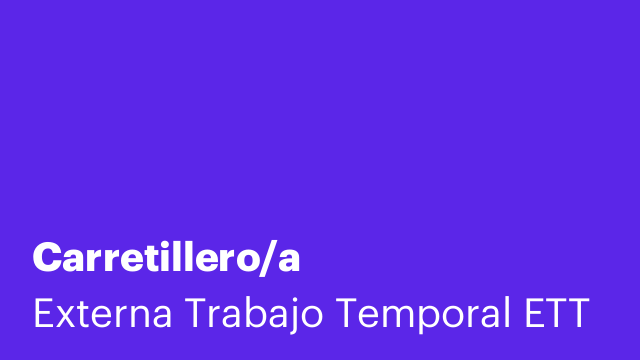 Carretillero/a