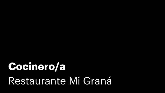 Cocinero/a