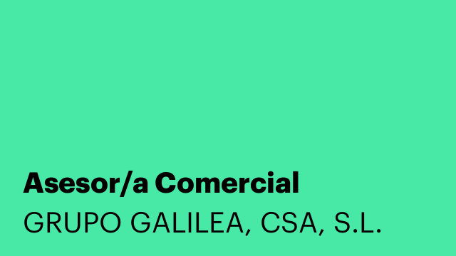 Asesor/a Comercial