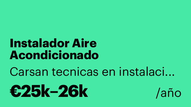 Instalador Aire Acondicionado