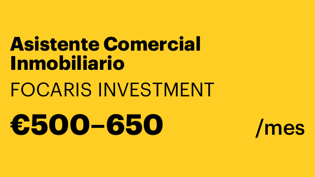 Asistente Comercial Inmobiliario