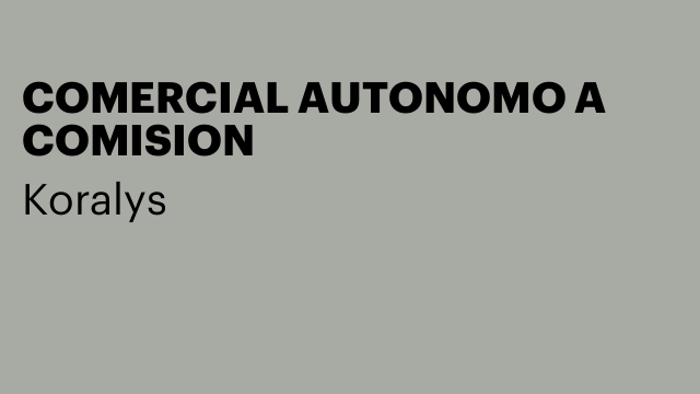 COMERCIAL AUTONOMO A COMISION
