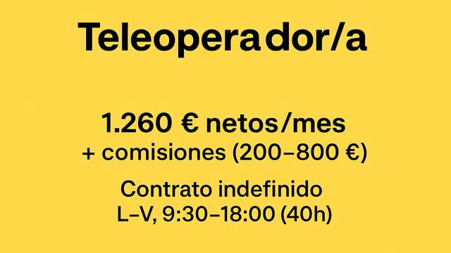 Teleoperador/a