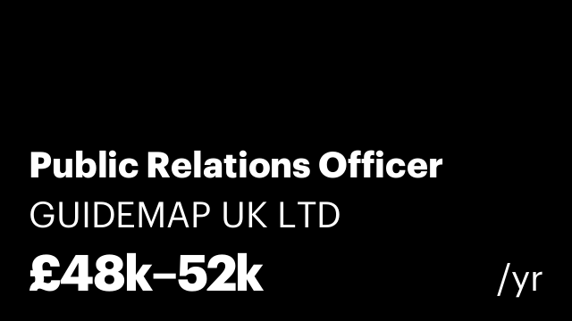 Public Relations Officer