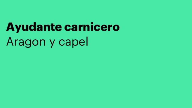 Ayudante carnicero