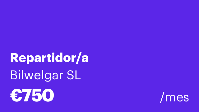 Repartidor/a