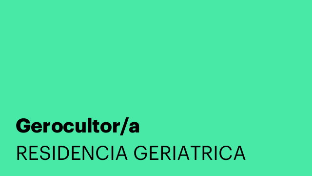 Gerocultor/a