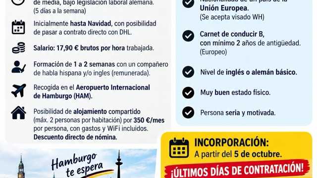 REPARTIDOR/A DE PAQUETERÍA DHL