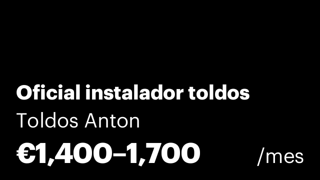 Oficial instalador toldos
