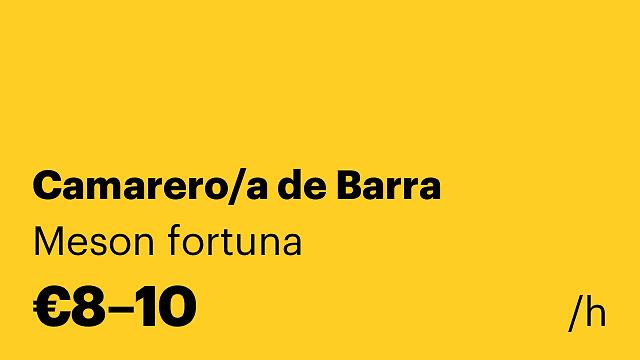Camarero/a de Barra