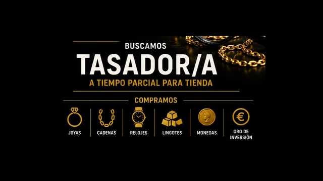 Tasador/a de joyas (Media jornada) – Granada