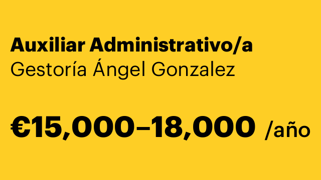 Auxiliar Administrativo/a