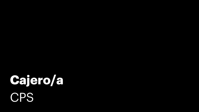 Cajero/a