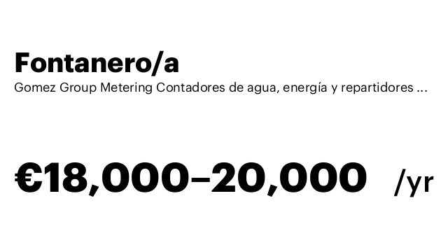 Fontanero/a