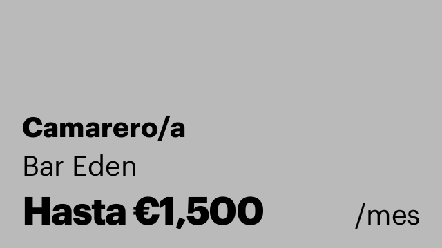 Camarero/a