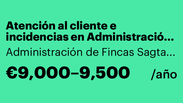 Atención al cliente e incidencias en Administración de fincas
