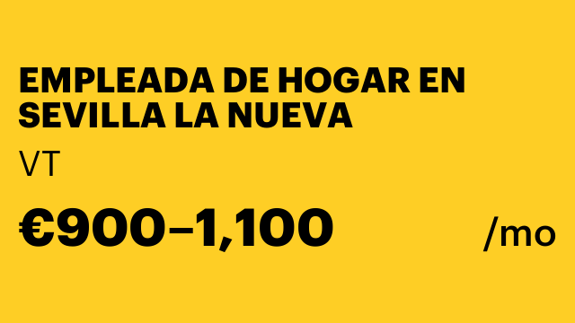 EMPLEADA DE HOGAR EN SEVILLA LA NUEVA