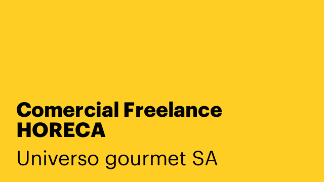 Comercial Freelance HORECA