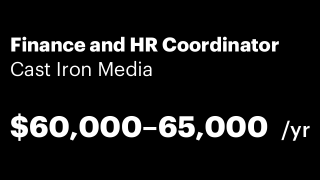 Finance and HR Coordinator