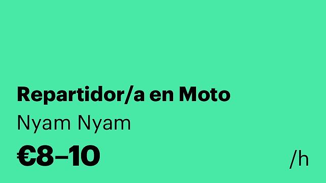 Repartidor/a en Moto