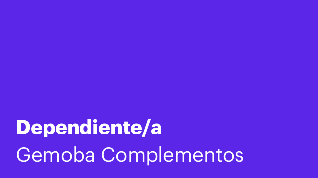 Dependiente/a
