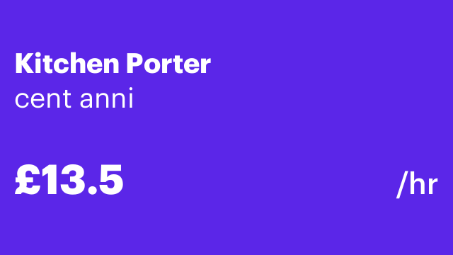 Kitchen Porter