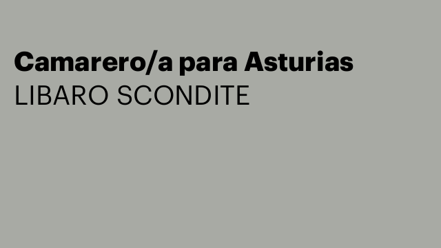 Camarero/a para Asturias