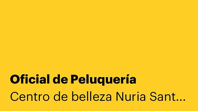 Oficial de Peluquería