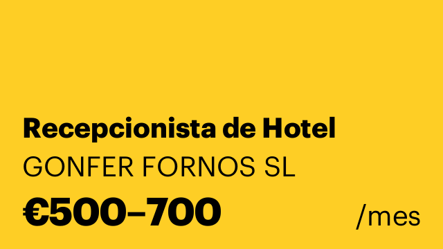 Recepcionista de Hotel