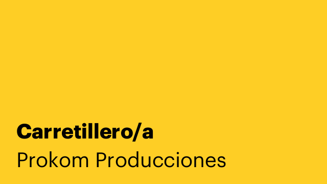 Carretillero/a