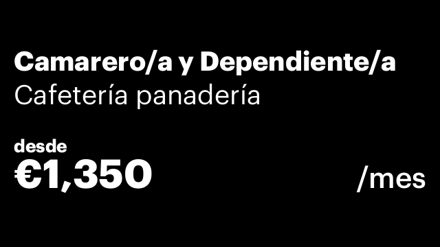 Camarero/a y Dependiente/a