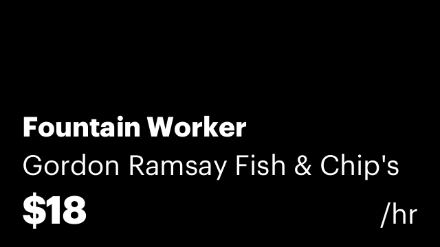 Fountain Worker
