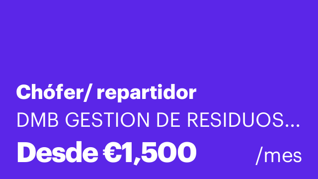 Chófer/ repartidor