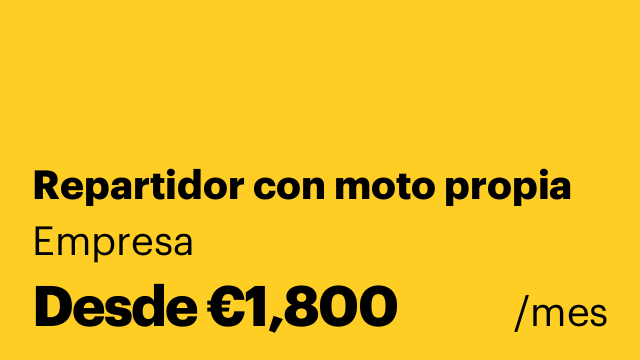 Repartidor con moto propia
