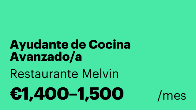 Ayudante de Cocina Avanzado/a