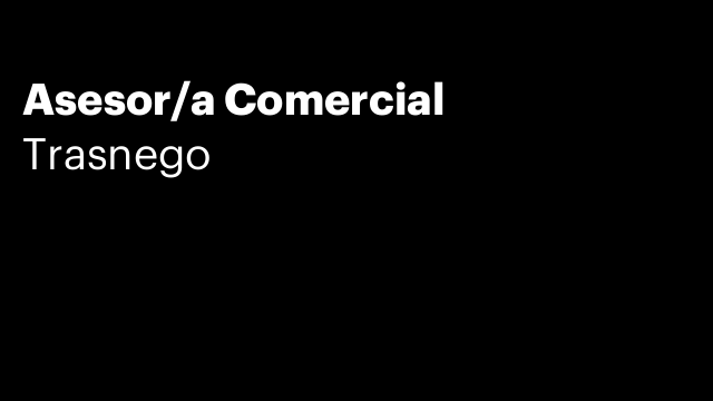 Asesor/a Comercial