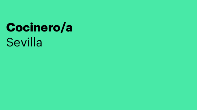Cocinero/a