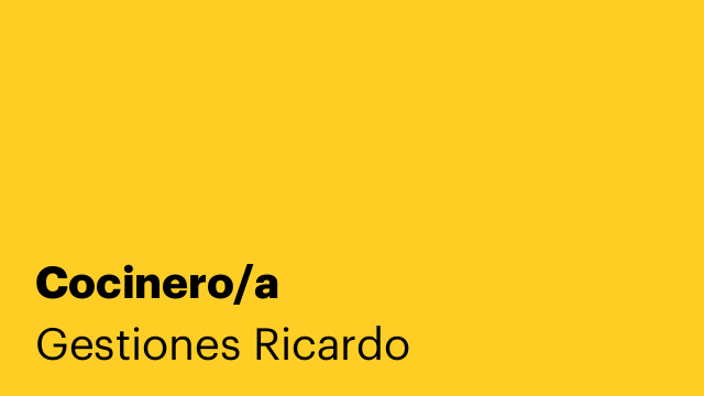 Cocinero/a