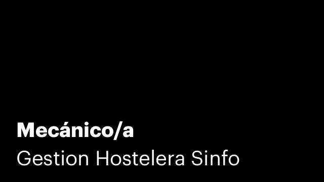 Mecánico/a