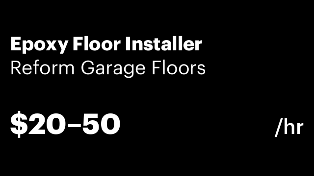 Epoxy Floor Installer