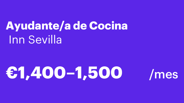 Ayudante/a de Cocina