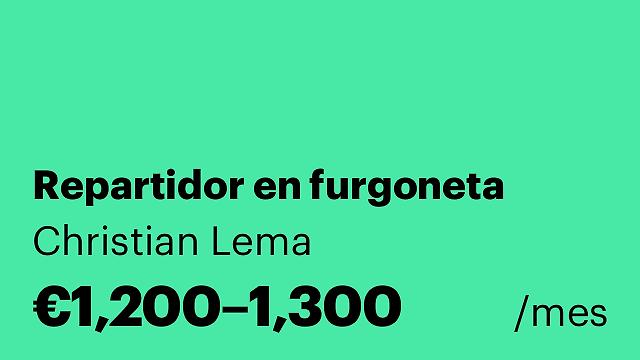 Repartidor en furgoneta