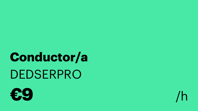 Conductor/a
